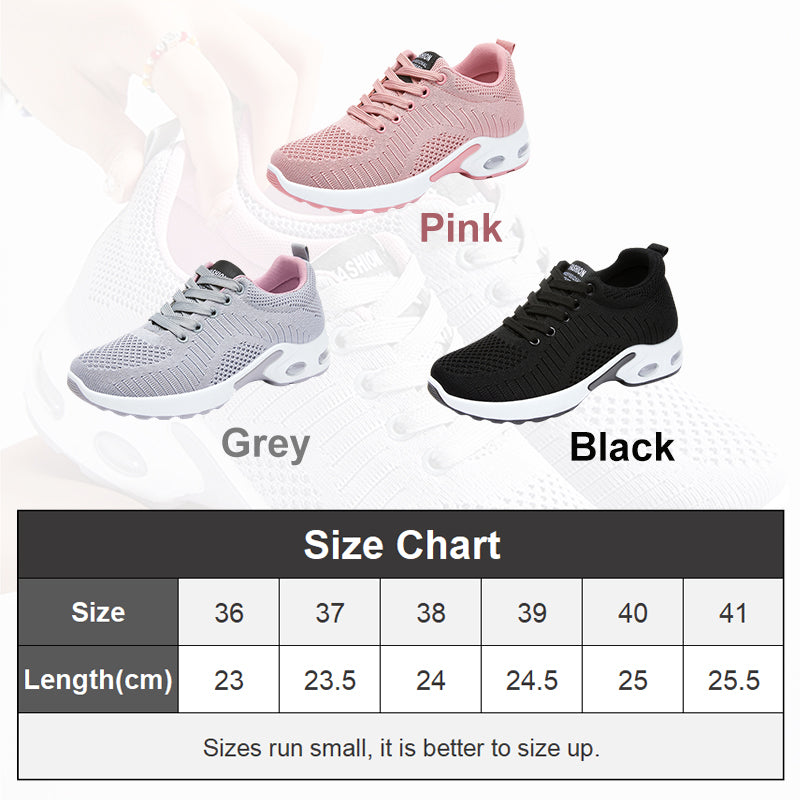 Sportliche Laufschuhe für Frauen mit atmungsaktivem Mesh-Obermaterial