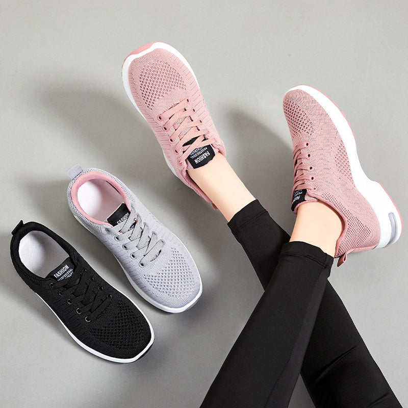 Sportliche Laufschuhe für Frauen mit atmungsaktivem Mesh-Obermaterial