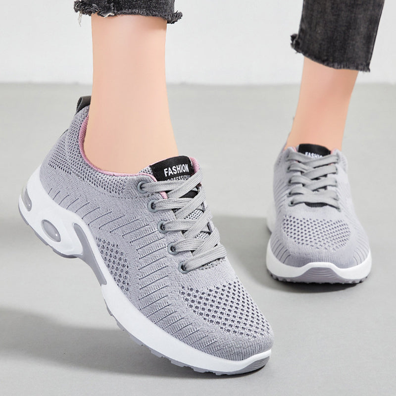 Sportliche Laufschuhe für Frauen mit atmungsaktivem Mesh-Obermaterial
