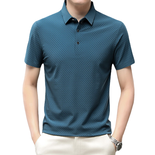 Atmungsaktive Herren Business Ice Silk Kurzarm-T-Shirt für den Sommer