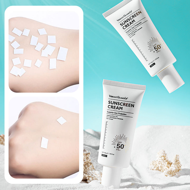 Gesichts-Sonnenschutzcreme SPF50+, UVA/UVB-Schutz, klare Formel