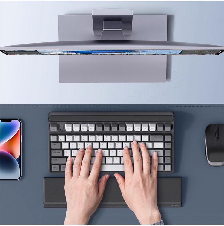 Tastatur Handgelenkstütze Pad Unterstützung mit Desktop-Partition Storage Case