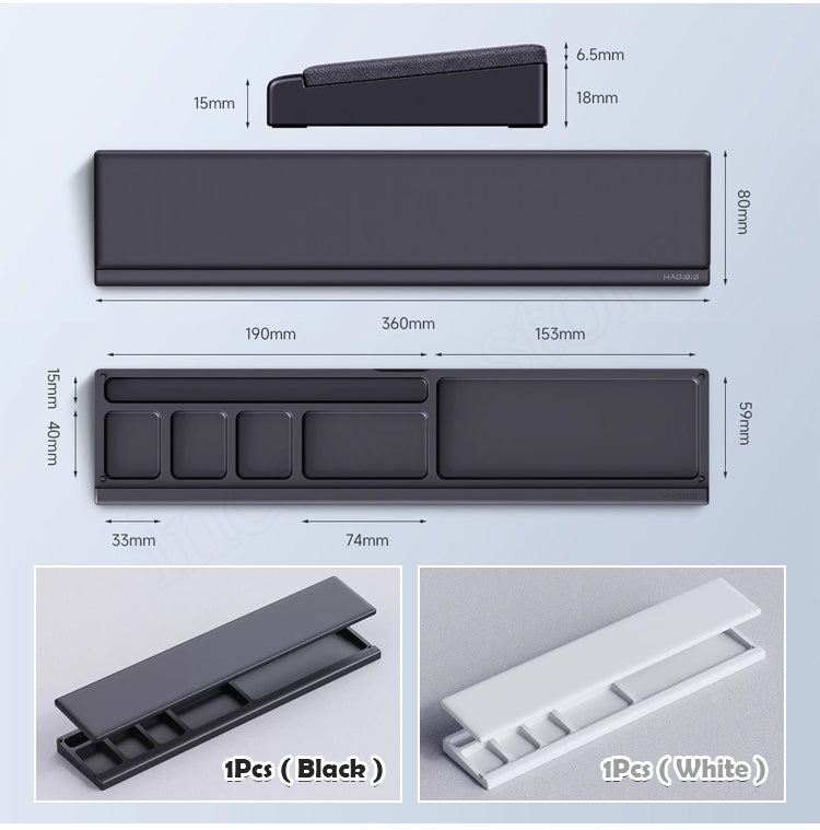 Tastatur Handgelenkstütze Pad Unterstützung mit Desktop-Partition Storage Case