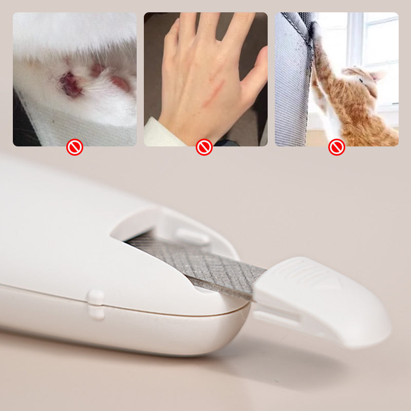 Haustier Hund Katze Nagelknipser mit LED-Licht, vermeiden Sie übermäßiges Schneiden