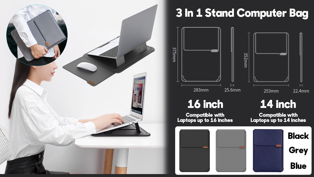 3 In 1 Stand Computer Tasche