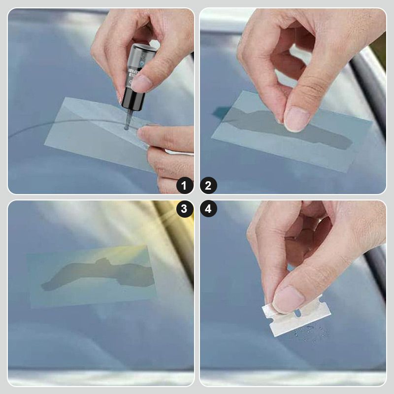 🔥Auto Windschutzscheibe Riss Reparatur Flüssigkeit