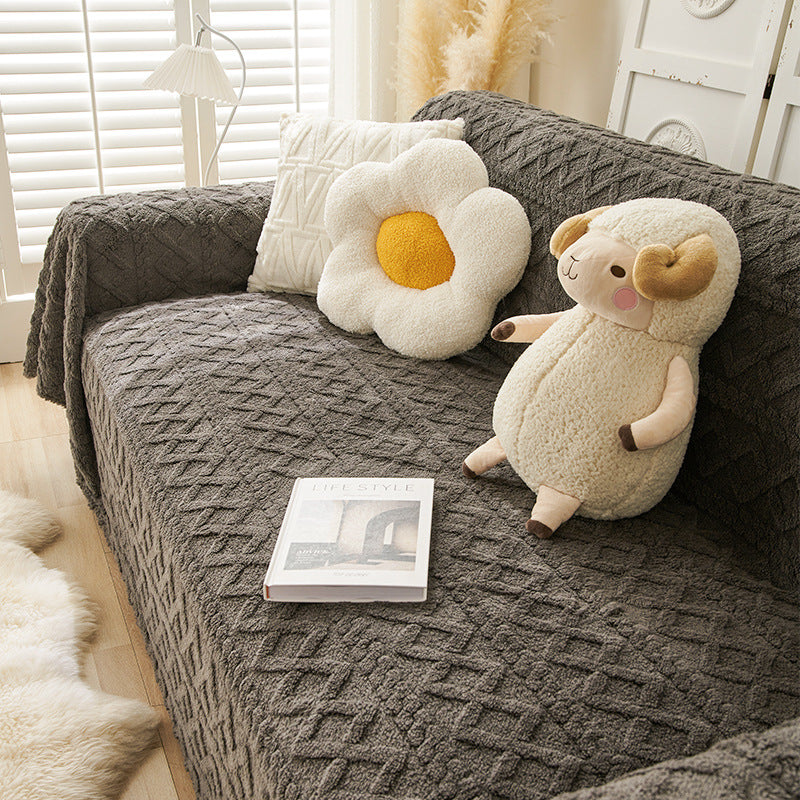 Moderne Sofa Abdeckung Colorblock Anti-Kratz Haus schützende Couch Abdeckung