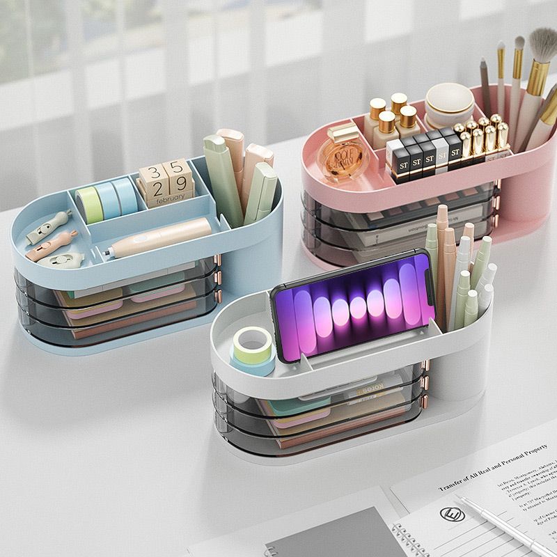 Rotary Drawer Desktop Organizer