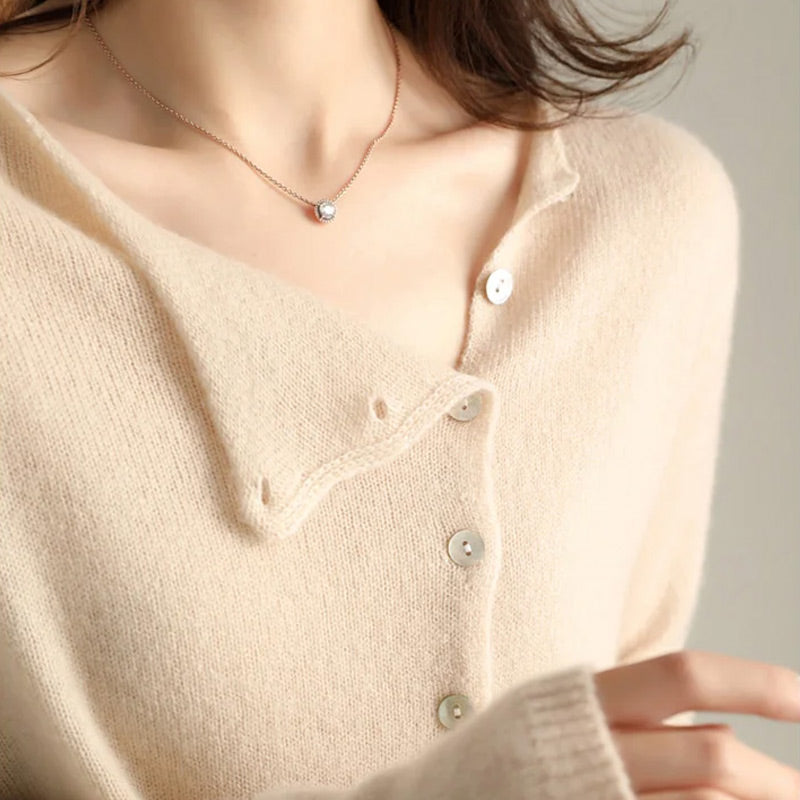 Einreihiger Strickcardigan