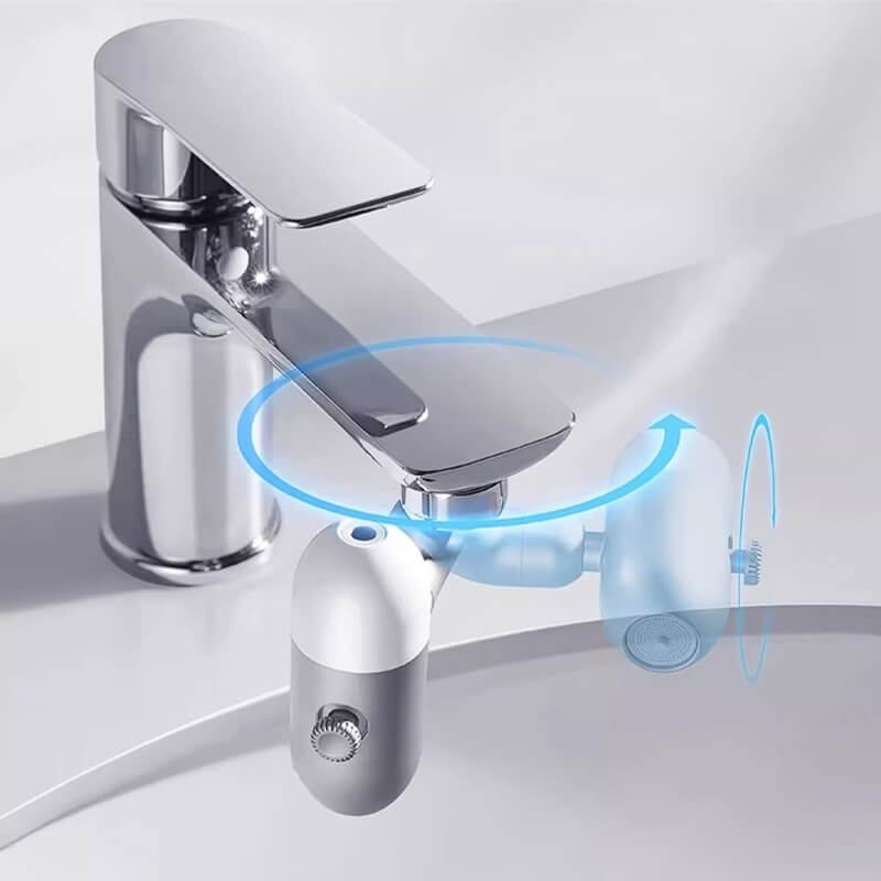 3D Mechanischer Arm Universalwasserhahn mit Spritzwasserschutz