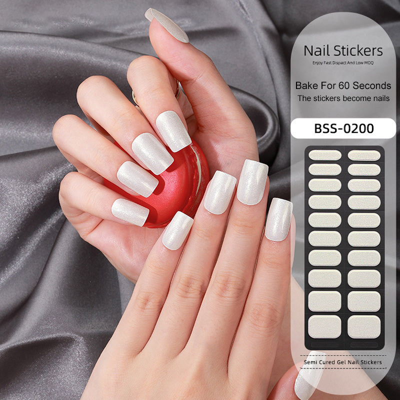 Halbgehärtete Gel-Nagelaufkleber