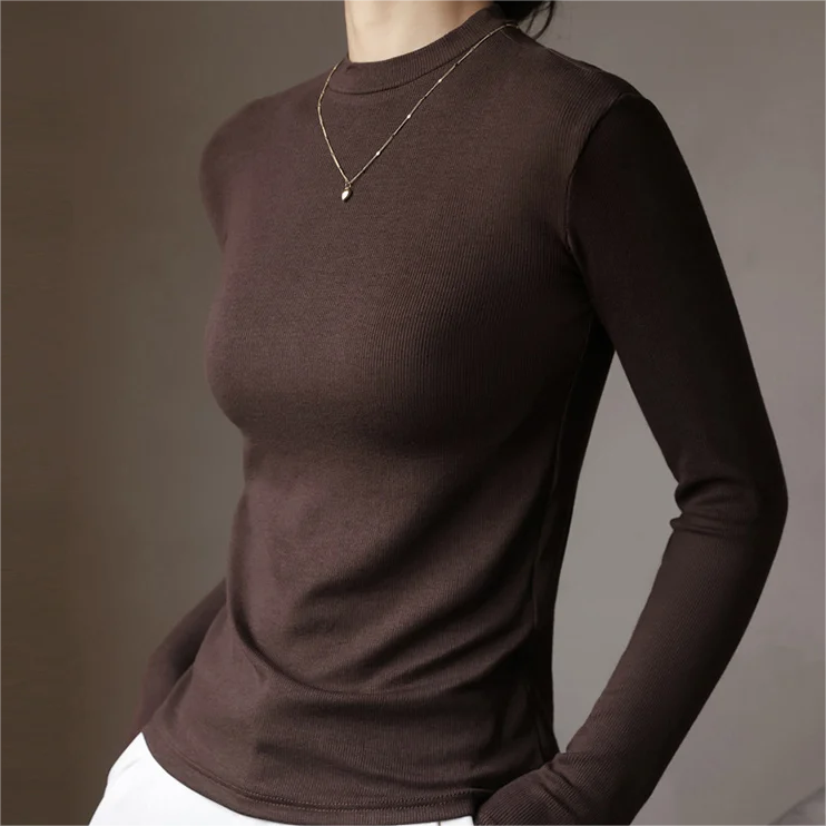 🔥2023 Herbst New-Half High Neck Long Sleeve Bottom Shirt🔥