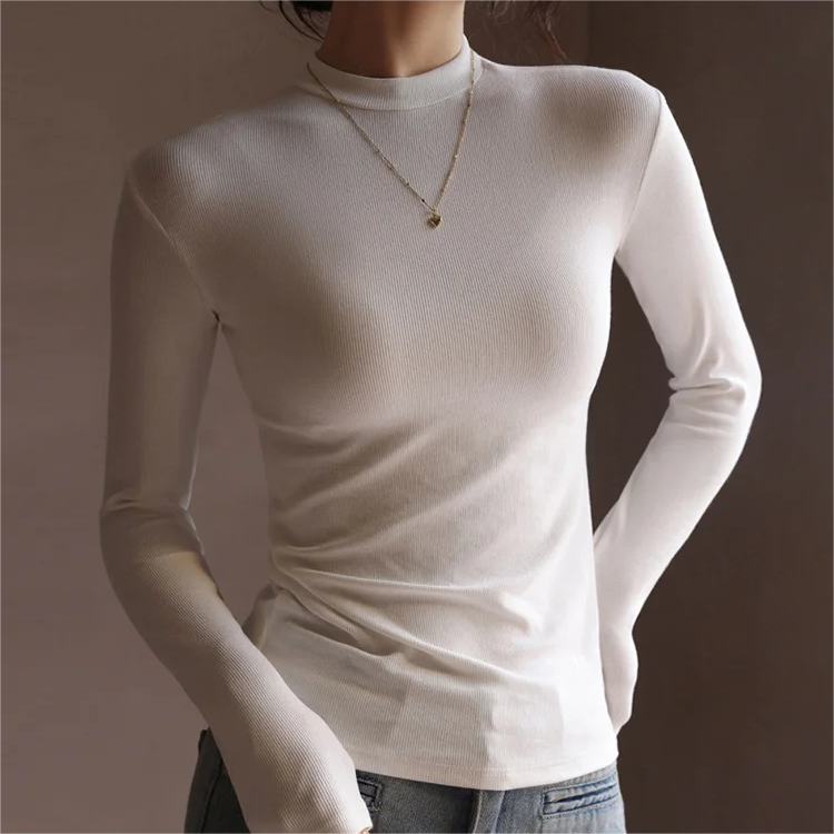🔥2023 Herbst New-Half High Neck Long Sleeve Bottom Shirt🔥