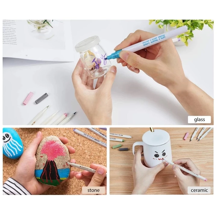 Acrylstifte Marker Stifte Wasserfest Marker (8 PCS)