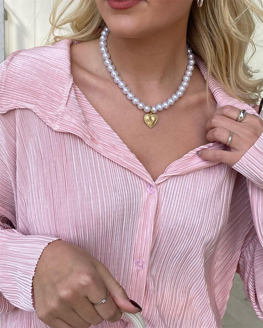 2023 NEW Elegantes plissiertes zweiteiliges Set für Damen