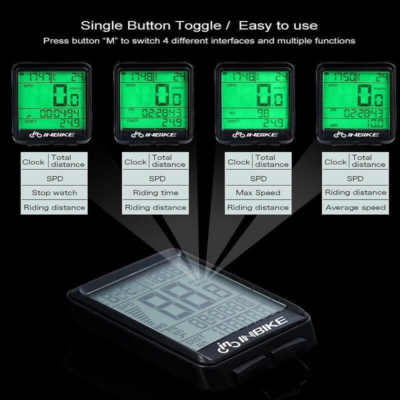 Drahtloser Fahrrad-Tachometer Kilometerzähler