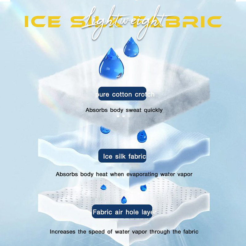 Men's Printed Ice Silk Panties Set(4pcs)