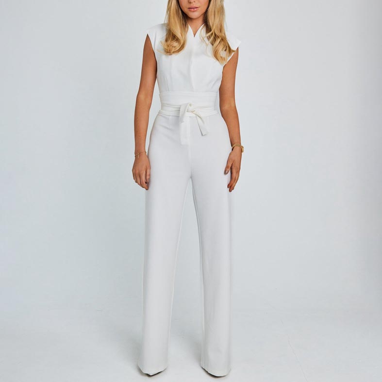 Ärmelloses Set für Frauen - Weite, ärmellose Hose Slim Fit