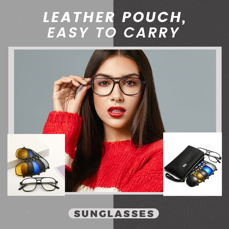 ✨Beschränktes Angebot✨ Auswechselbare Gläser 6 -in -1 Sonnenbrillen-Set