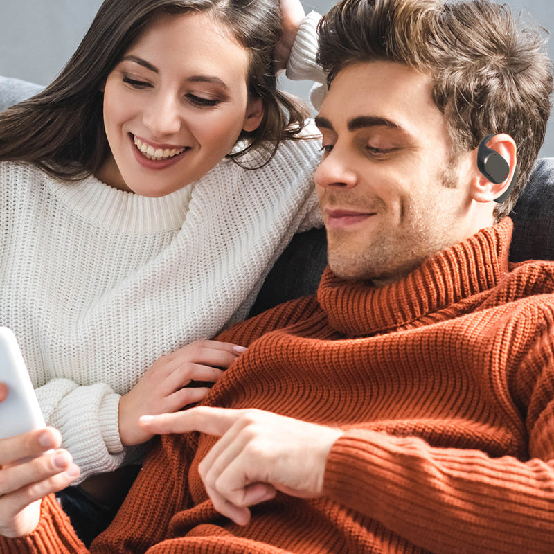 🎧Ideales Geschenk - Kabelloser Bluetooth-Kopfhörer zum Aufhängen am Ohr