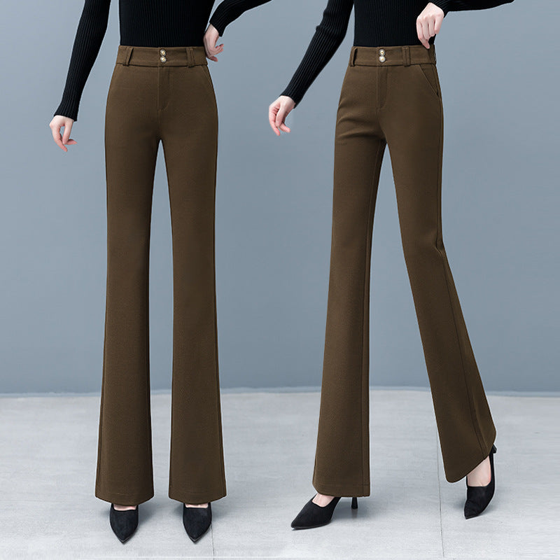 Ideales Geschenk - Elegante Schlaghose mit hoher Taille für Damen in Unifarbe