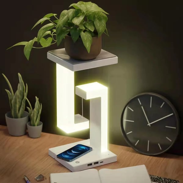 Schwebendes Lampe mit kabelloser Aufladung