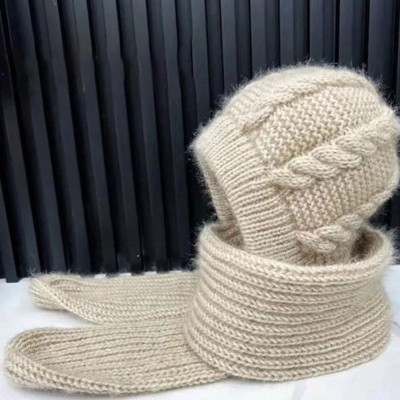 🎅 Weihnachtsausverkauf🎅Damen Verdickter Warmer Einteiliger Hutschal