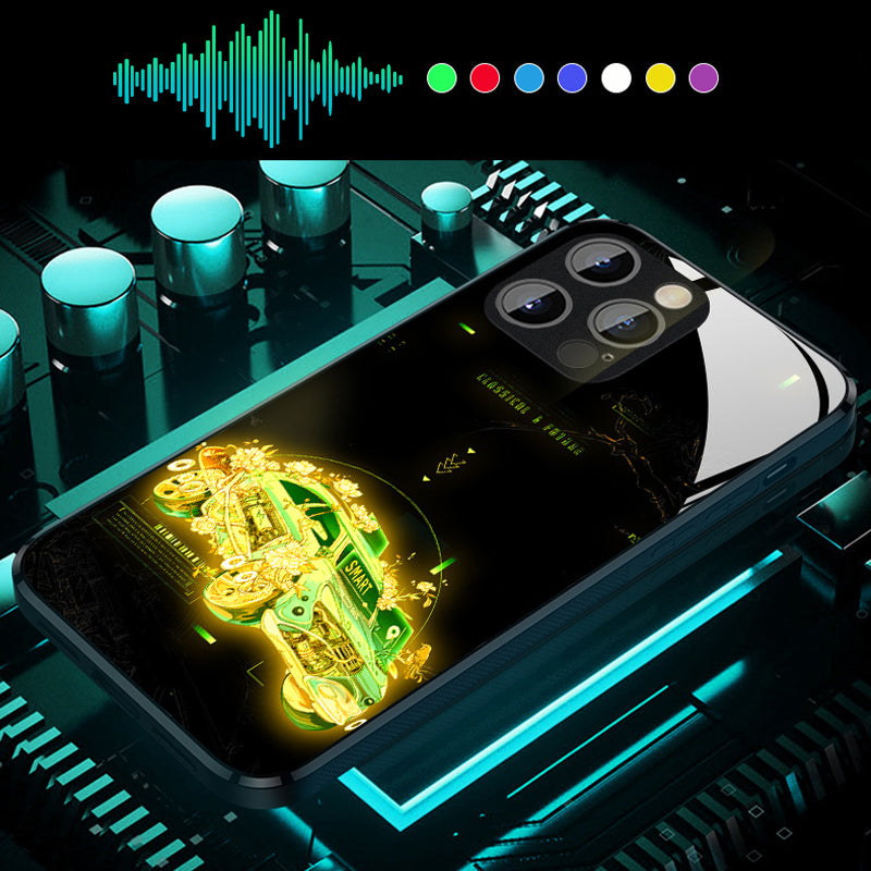 Intelligente Sound-Steuerung Light-Up Handyhülle für iPhone