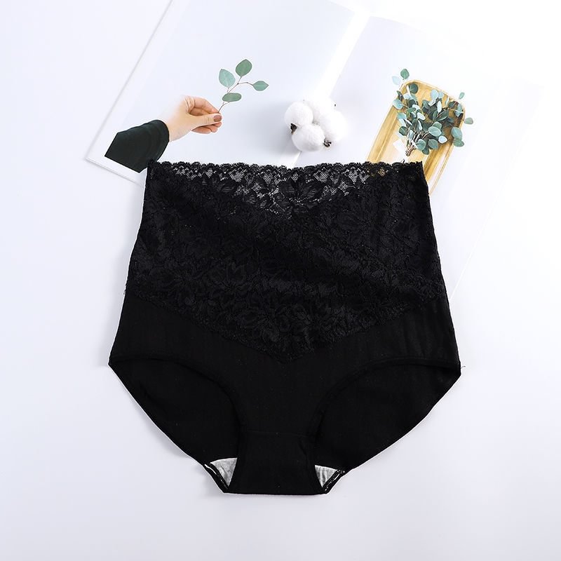 💃Body Shaper aus Baumwollspitze mit hoher Taille, feuchtigkeitsabsorbierende, antibakterielle Unterwäsche🔥