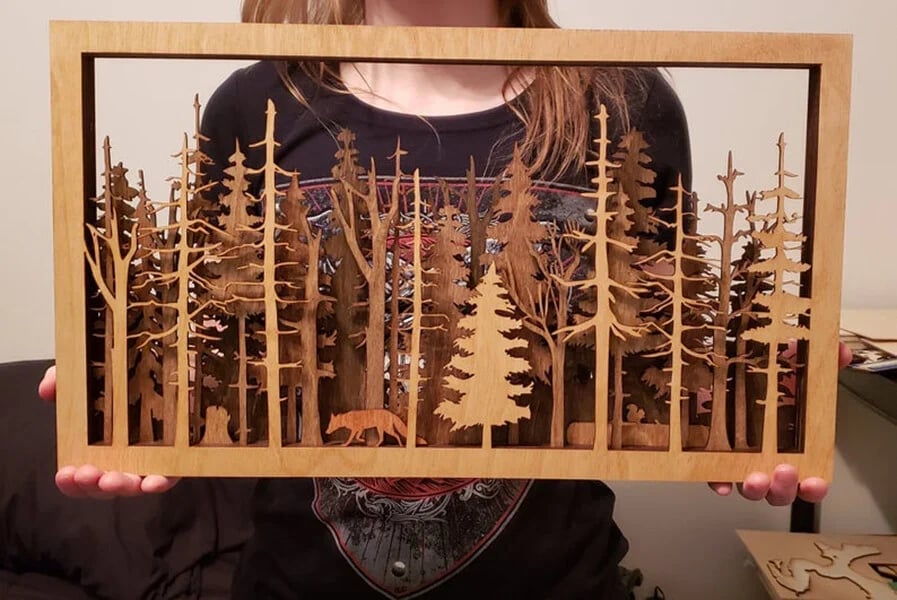 Waldtiere - Handgemachte Kunst | Besondere Kunst | 3D Kunst | Einzigartige Kunst | Naturbelassene Kunst | Seltene Kunst