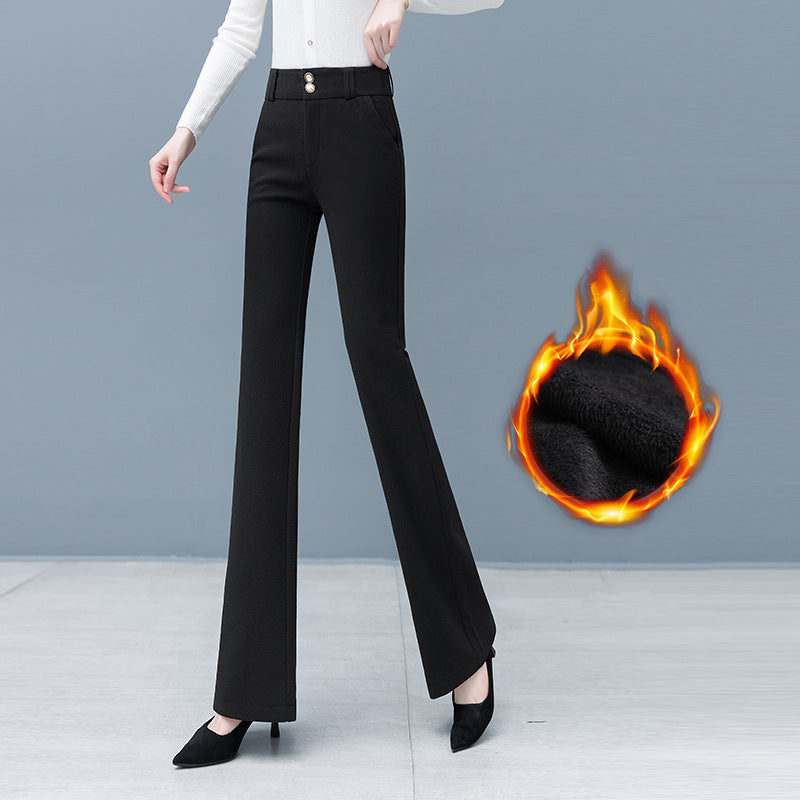 Ideales Geschenk - Elegante Schlaghose mit hoher Taille für Damen in Unifarbe