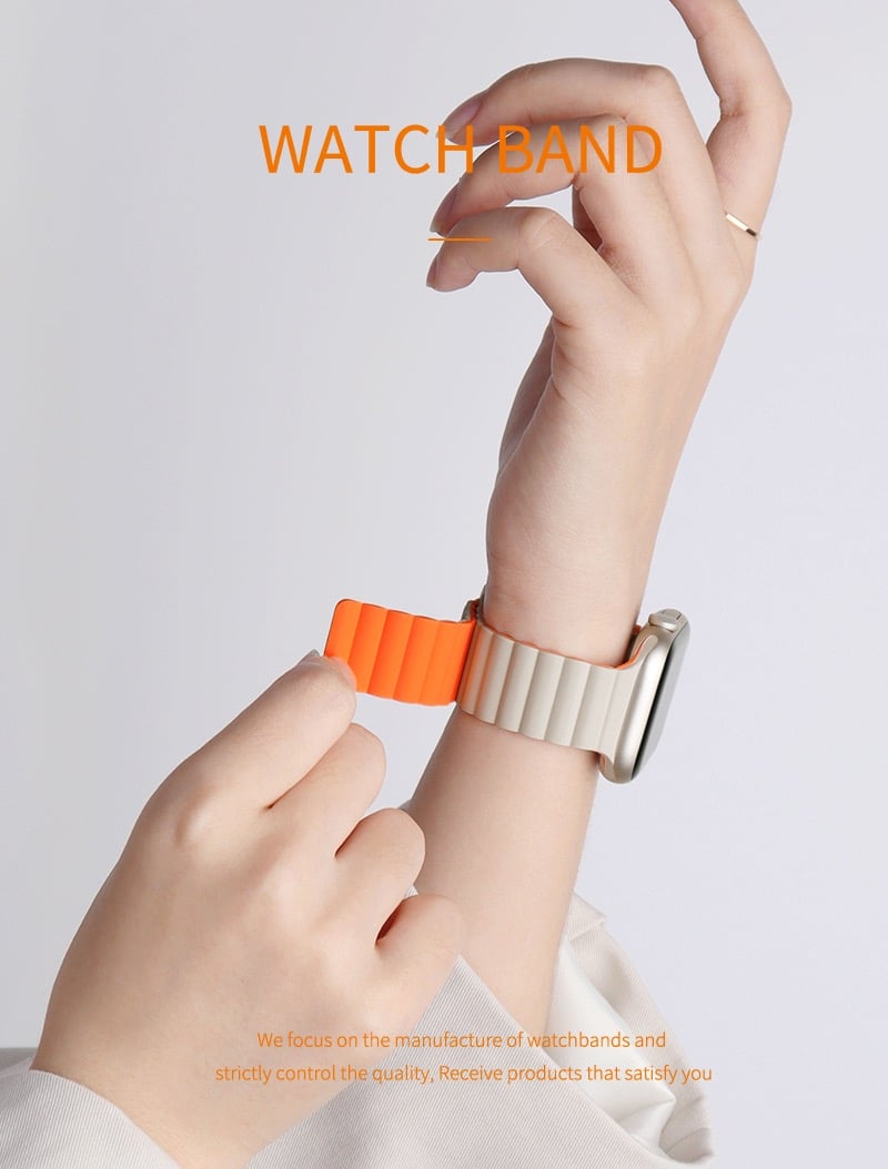 Anwendbar für Apple iwatch( Alle Serien) Zweiseitiges Magnetarmband