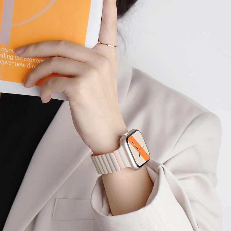 Anwendbar für Apple iwatch( Alle Serien) Zweiseitiges Magnetarmband