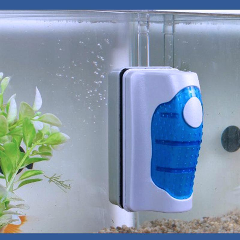 Aquarium Reiniger Fisch Tank magnetische Doppelseiten Bürste
