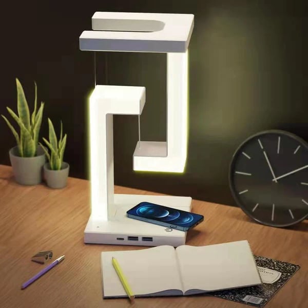 Schwebendes Lampe mit kabelloser Aufladung