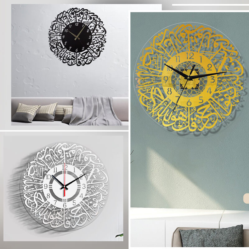 Dekorative Uhr mit Acrylspiegel
