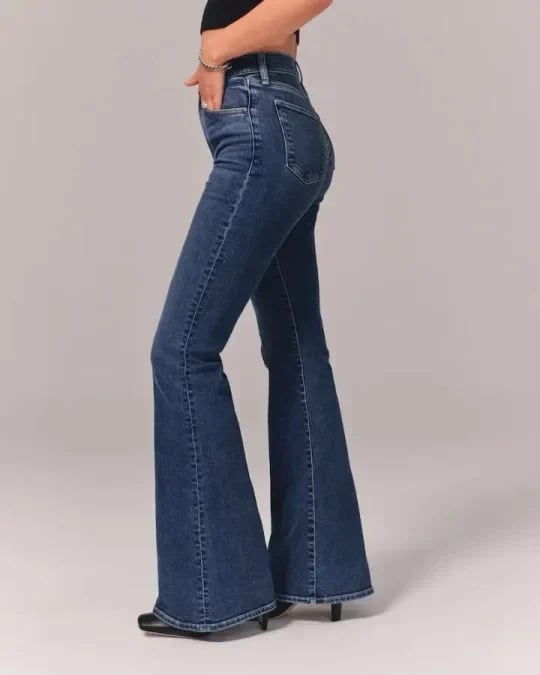 50 % Rabatt🎊-Ultrahoch taillierte Stretch-Schlaghosen