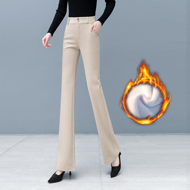 Ideales Geschenk - Elegante Schlaghose mit hoher Taille für Damen in Unifarbe