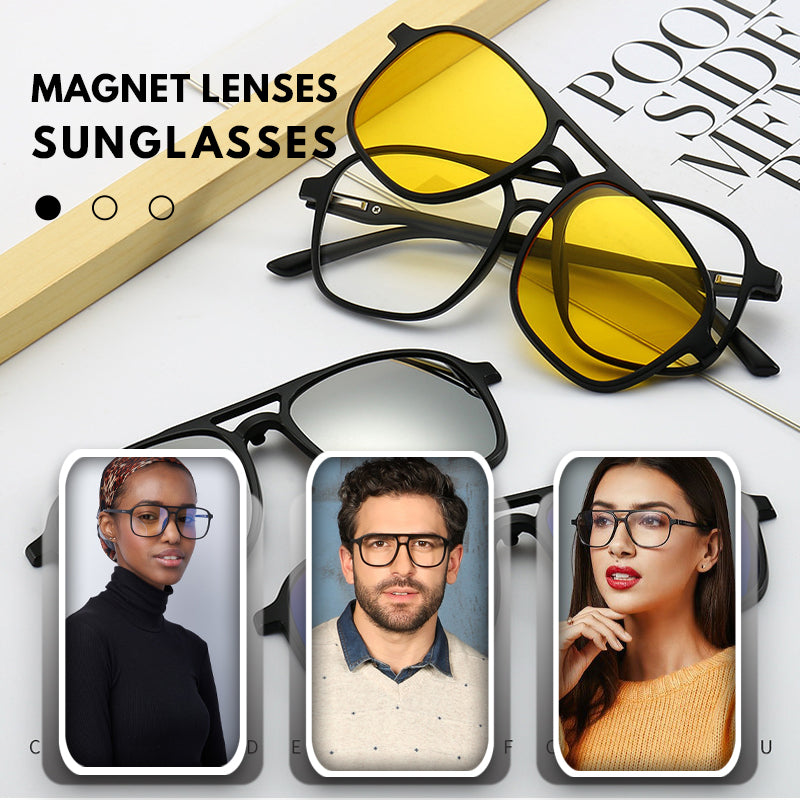 ✨Beschränktes Angebot✨ Auswechselbare Gläser 6 -in -1 Sonnenbrillen-Set