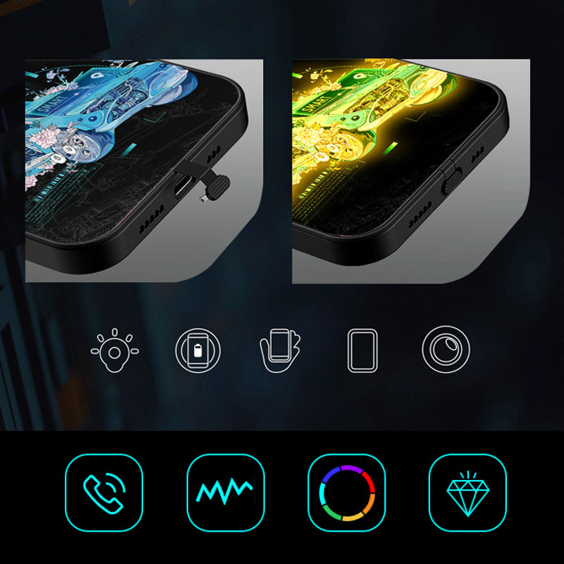 Intelligente Sound-Steuerung Light-Up Handyhülle für iPhone