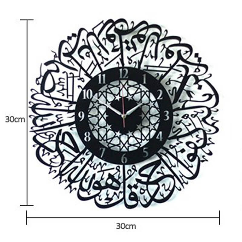 Dekorative Uhr mit Acrylspiegel