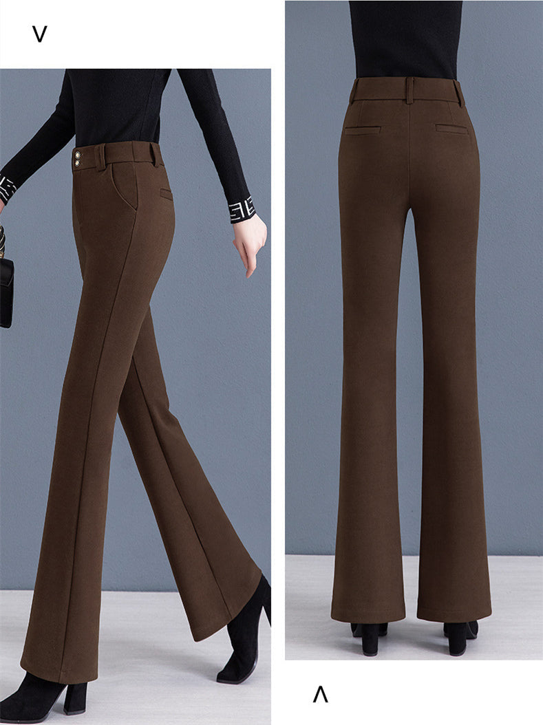 Ideales Geschenk - Elegante Schlaghose mit hoher Taille für Damen in Unifarbe