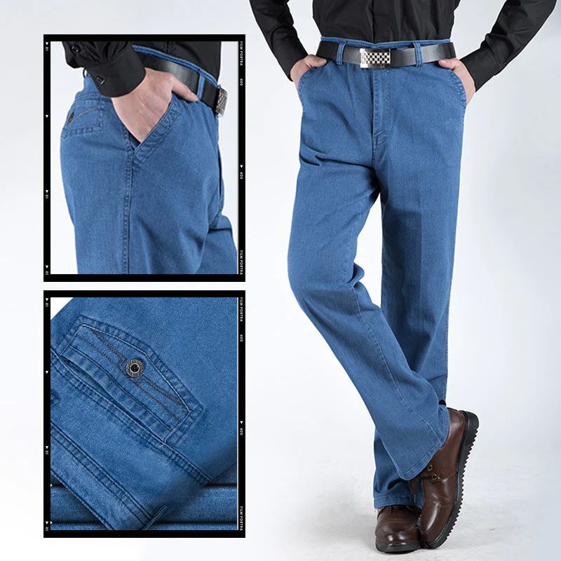 Jeans gerade Passform a vita alta da uomo