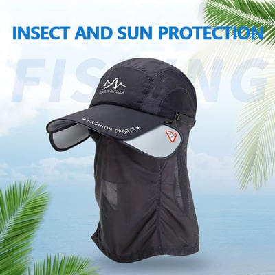 HOT SALE!Retractable Krempe Outdoor/Fischen/Reiten/Klettern Sonnenschutz Hut