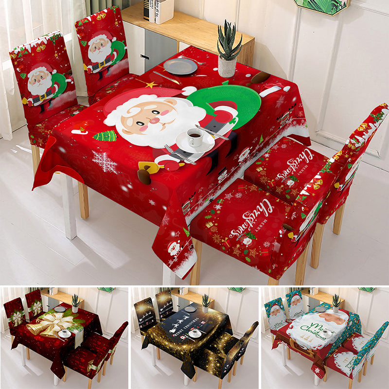 Weihnachten Tischtuch Stuhl Abdeckung Dekorationen