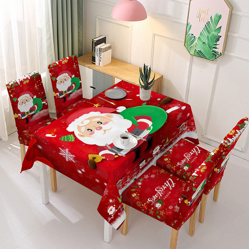 Weihnachten Tischtuch Stuhl Abdeckung Dekorationen