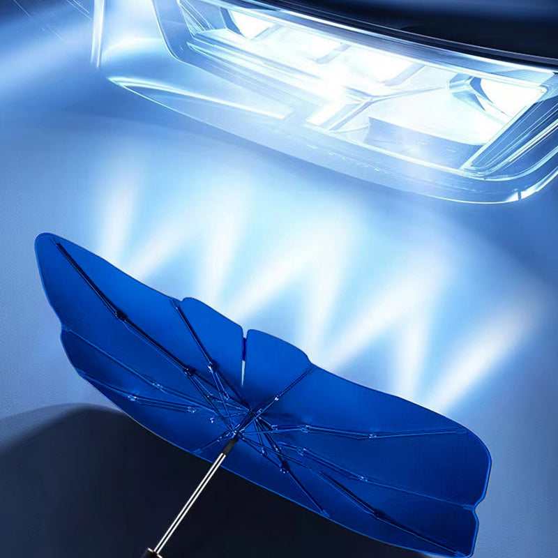 Auto-Sonnenschutz für die Windschutzscheibe - Faltbarer Auto-Sonnenschutz (Wärmedämmung)