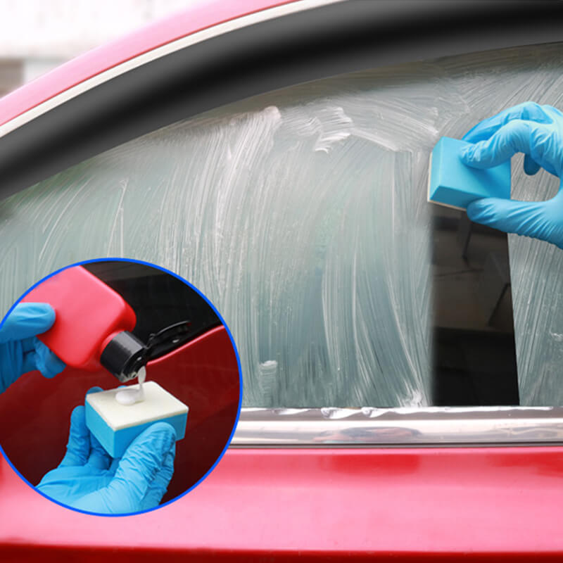 Concentrated glass oil film cleaner