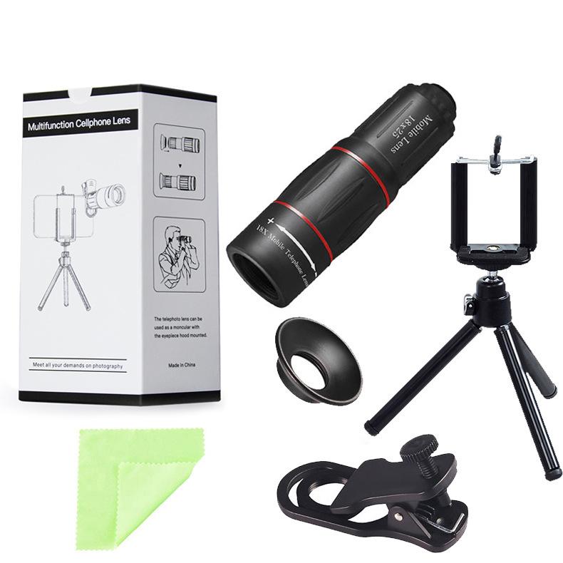 🎅Weihnachtsgeschäft 🎅Teleobjektiv-Kit mit Clip-Halterung für Smartphones
