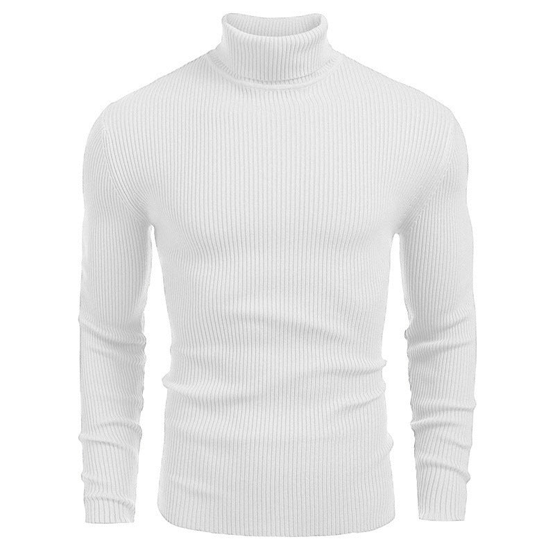 Rollkragen-Strickpullover für Herren im Winter